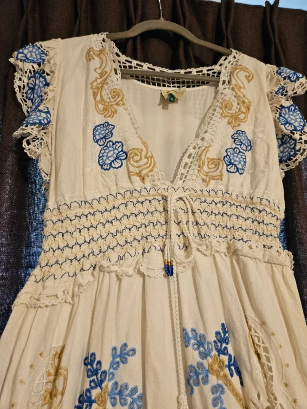 Off-White Romantic Richelieu Maxi Dress - Picture 4 of 10